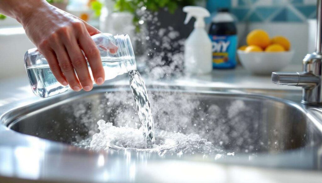 Rozpuszczam we wrzątku i wlewam do odpływu. Domowy trik działa jak wizyta hydraulika