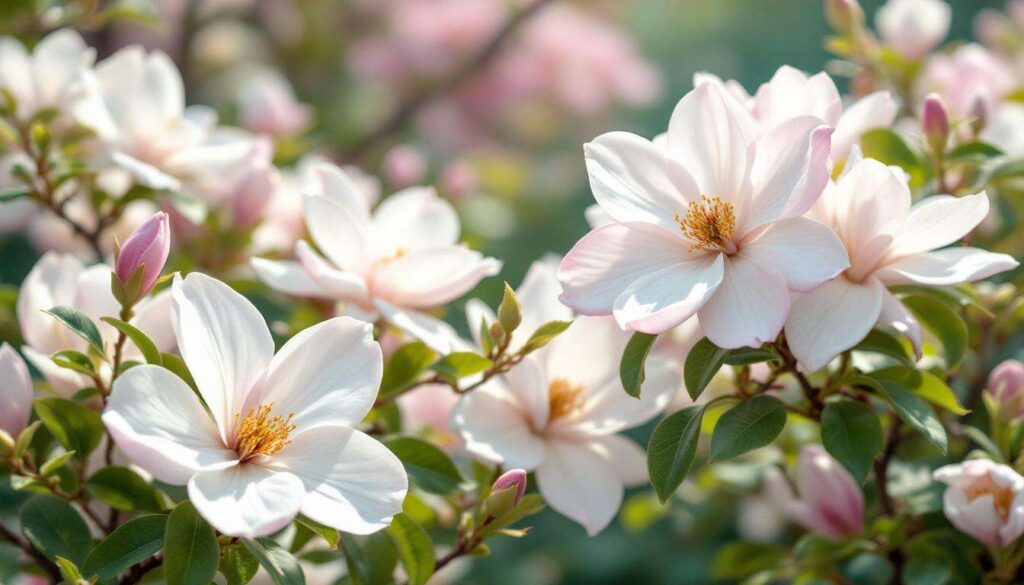 Ma kwiaty jak z porcelany. Posadź obok magnolii, a obsypie się nimi