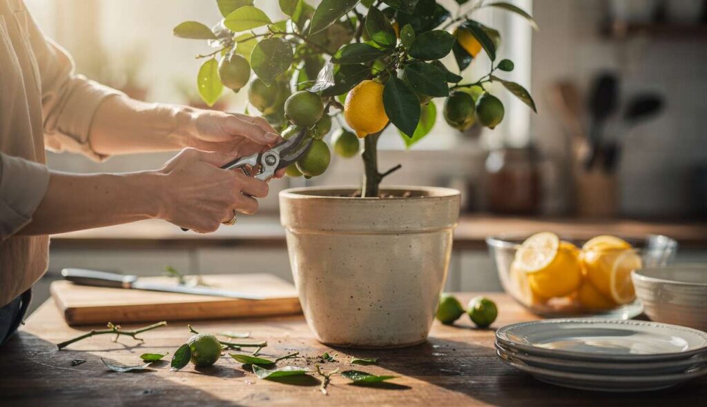 Przycinanie cytryny w marcu: powszechny błąd, który szkodzi owocowaniu latem