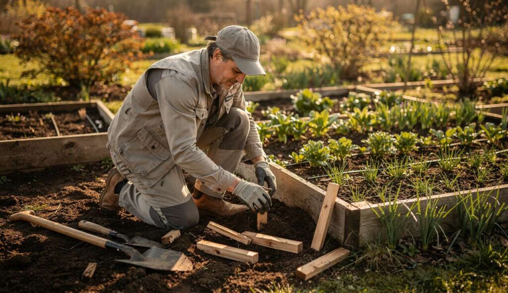 Dlaczego profesjonalni ogrodnicy grzebią kawałki drewna pod rabatami przed wiosną