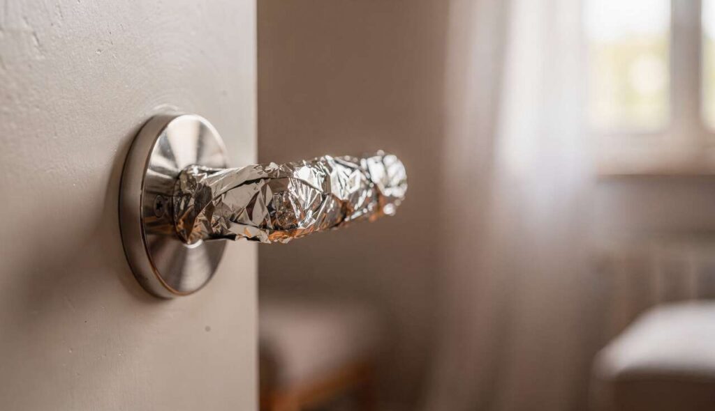 Folia aluminiowa na klamce drzwi: dlaczego coraz więcej Włochów to robi