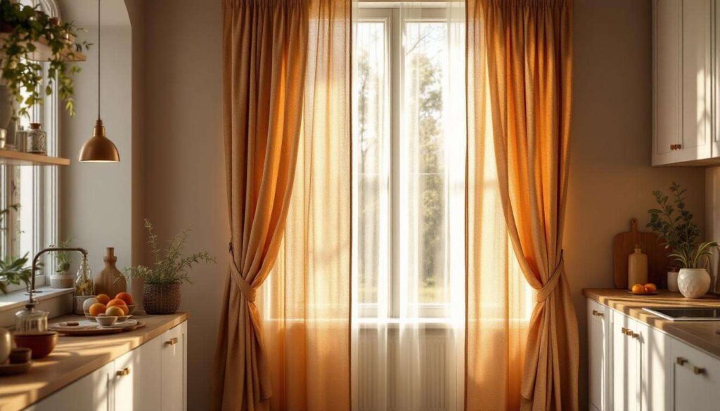 Firanki w kuchni wracają do łask w 2026 roku, projektanci pokazują jak je zawiesić