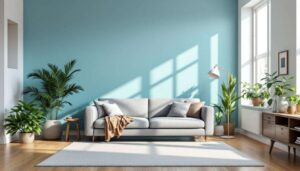 Ściana za kanapą w tym kolorze optycznie powiększy salon, 10 inspiracji z polskich wnętrz