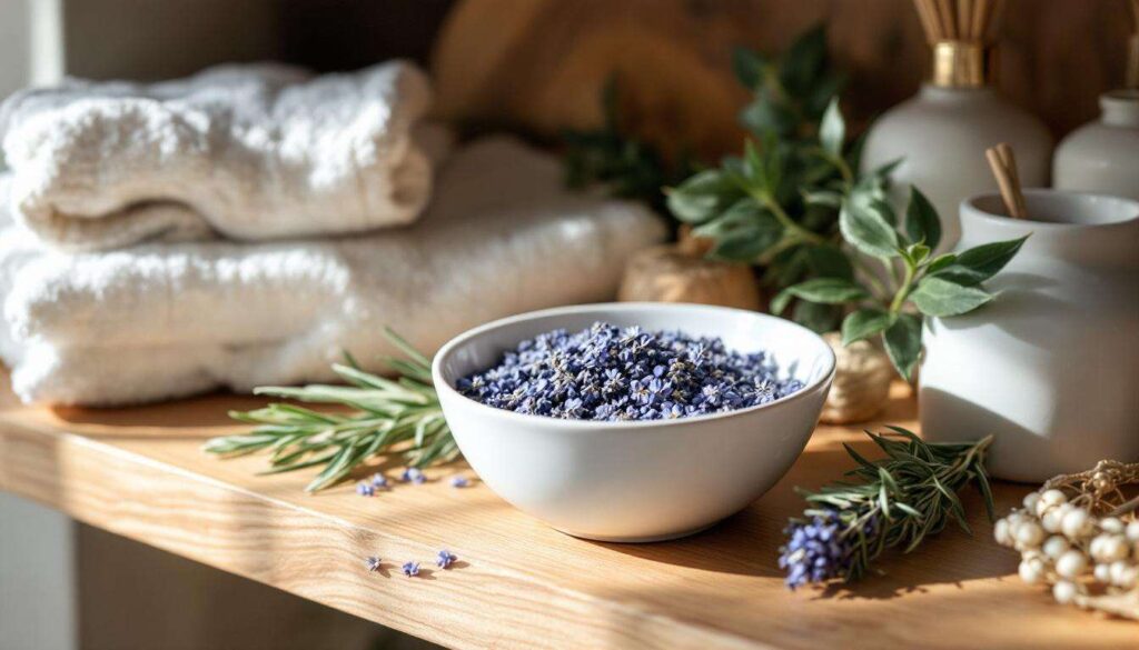 Lawenda i rozmaryn w miseczce odświeżają łazienkę na 48 godzin, żadnych chemicznych odświeżaczy