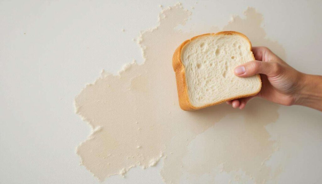 Chleb tostowy czyści tapety i tapicerkę, wystarczy lekko potrzeć zabrudzone miejsce