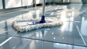 Podłoga myta na ciepło zbiera kurz szybciej, przełącz się na zimną wodę z kroplą płynu