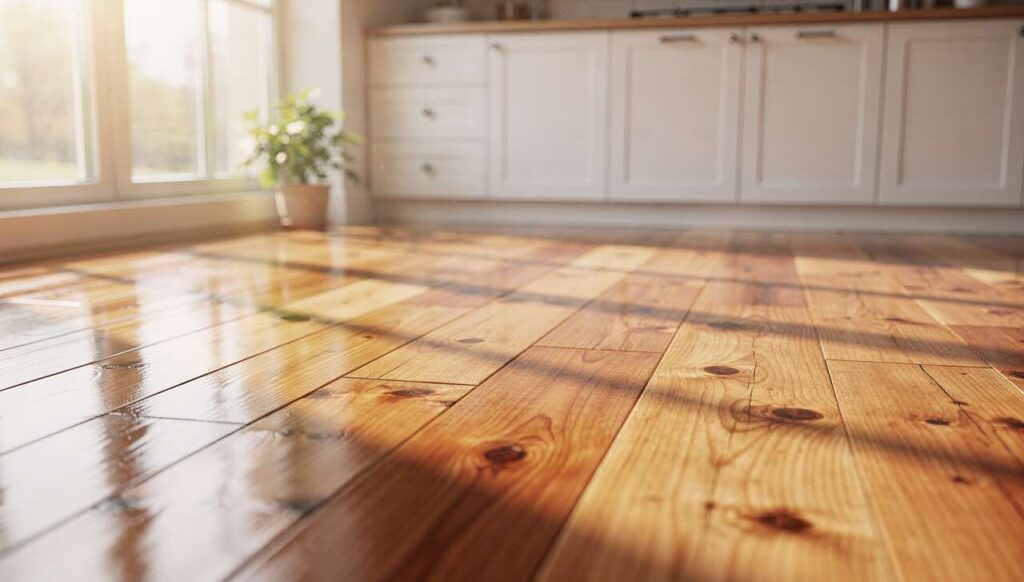 Wlewam pół szklanki tego do wody i mopuję podłogę, panele lśnią bez smug przez tydzień