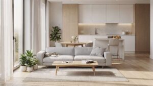 Dom 70 m² bez ścian działowych, rodzina 2+2 żyje wygodnie w otwartej przestrzeni